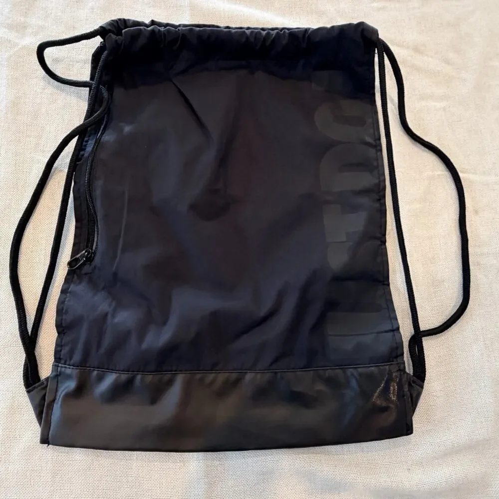 Nike Butler Bulldogs Soccer Drawstring Gym Sack Bag Black Just Do It Swoosh